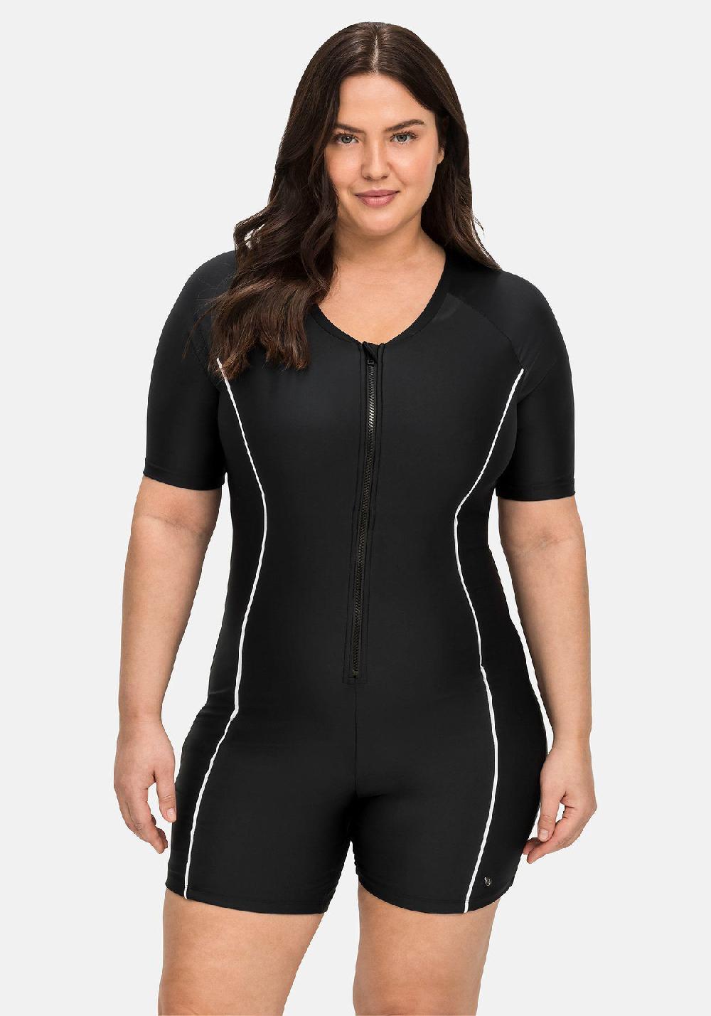 sheego Schwimmanzug mit kurzem Ärmel und kurzem Bein Outlet