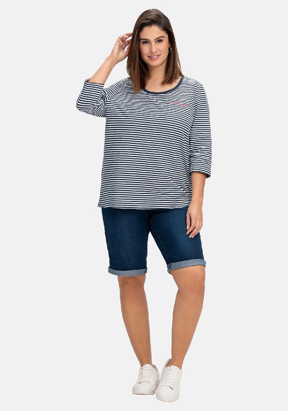 sheego Jeans-Bermudas mit Gummibund im Doppelpack Verkauf