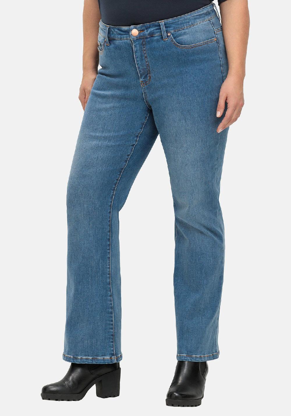 sheego Bootcut Stretch-Jeans mit Bodyforming-Effekt mit Bodyforming-Effekt Kostenloser Versand