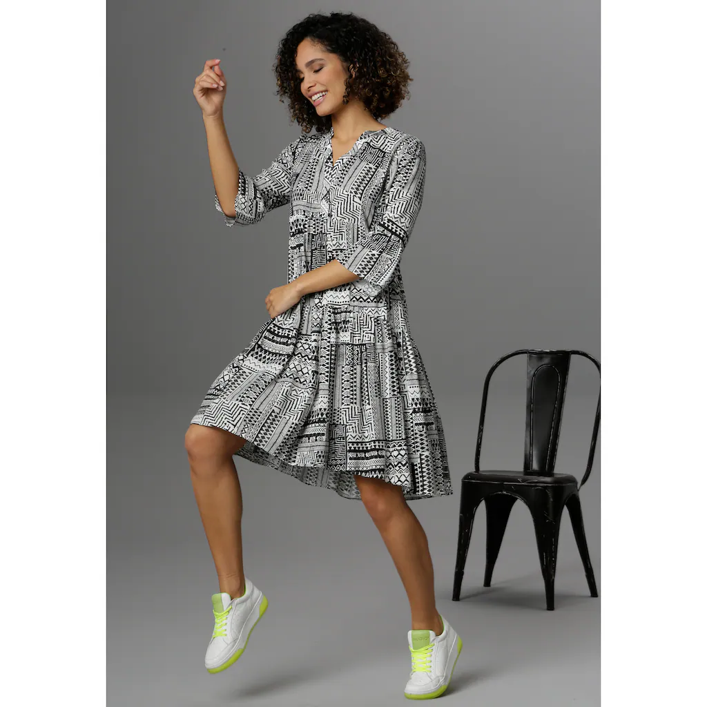 Aniston CASUAL Sommerkleid im Folklore-Look Jubiläumsangebot