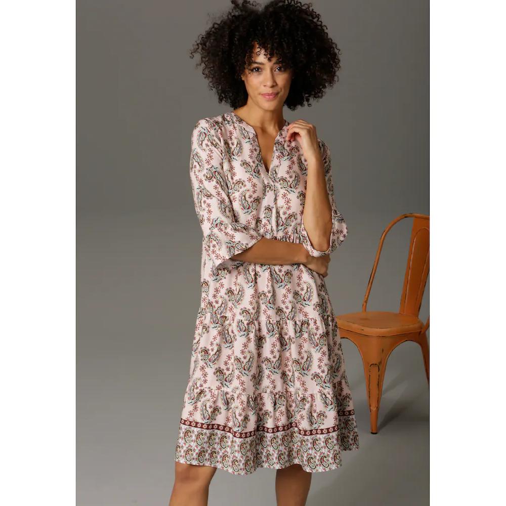 Aniston CASUAL Tunikakleid mit verspielten Paisley-Druck Kauf eins, bekomm eins gratis