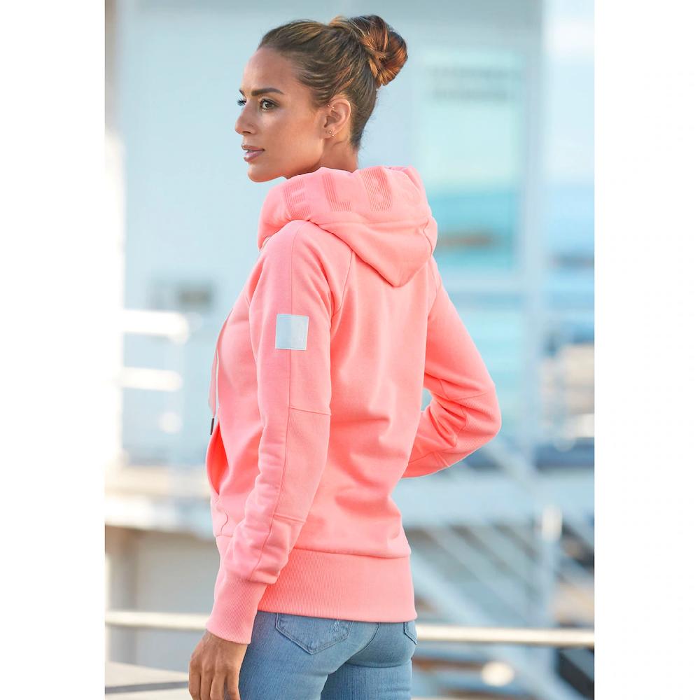 Elbsand Kapuzensweatjacke »Kelda« mit Logoprint und Taschen Freizeitjacke sportlich-casual Tägliche Deals