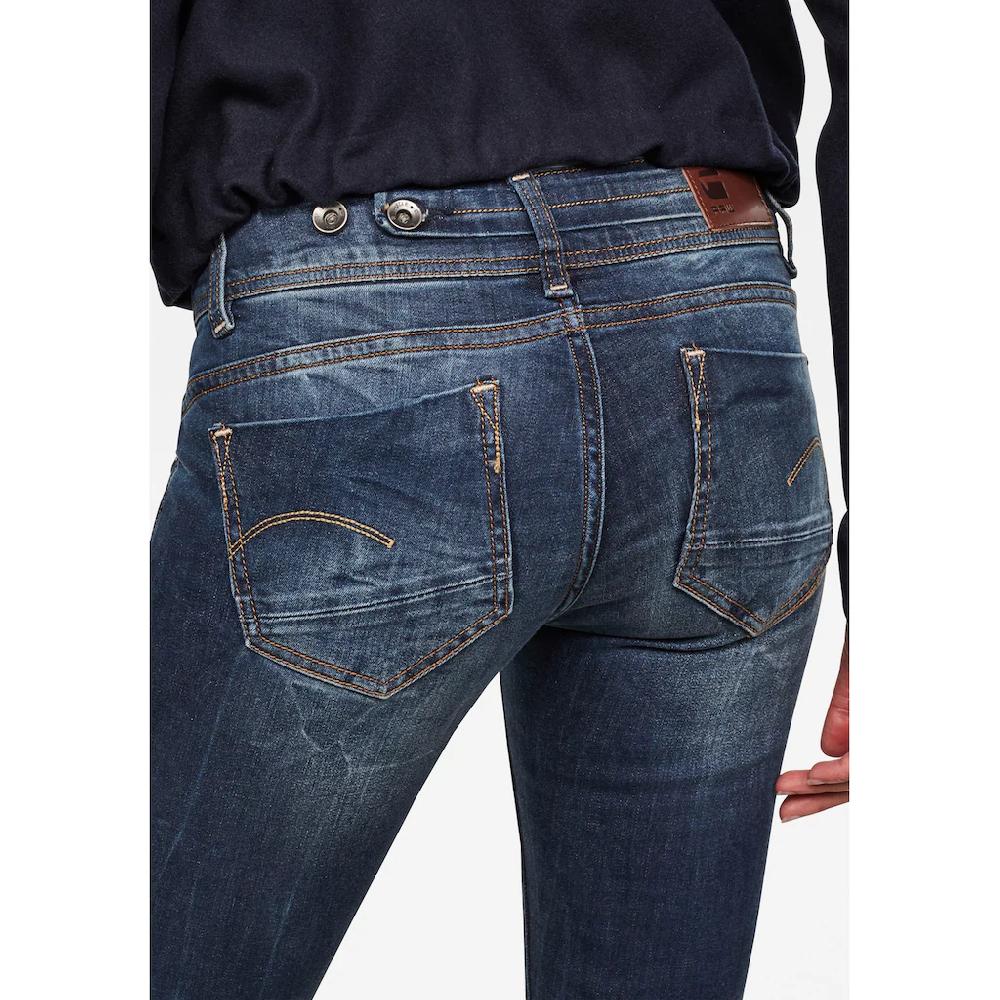 G-STAR Straight-Jeans »Midge« 5-Pocket-Design mit markanten Steppnähten Bis zu 65% Rabatt
