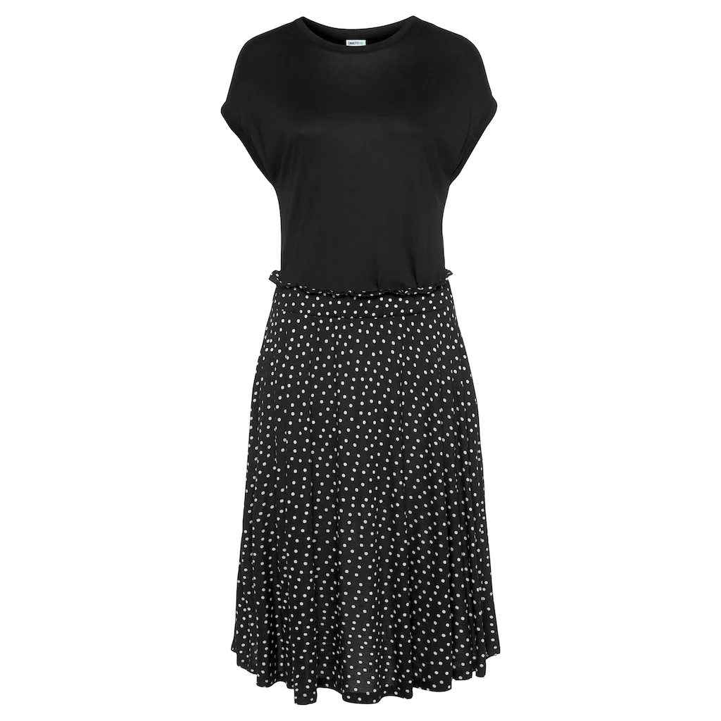 Beachtime Jerseykleid mit Paperbag-Bund und Taschen Druckkleid sommerlich elegant Discount Store für neue Produkte