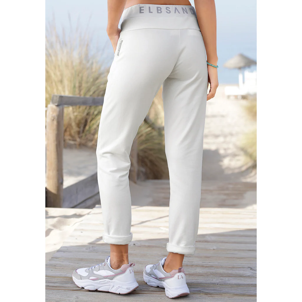 Elbsand Sweathose »Brinja« mit Logoprint am Bund und Taschen Jogginghose Relaxhose Kostenloser Versand international