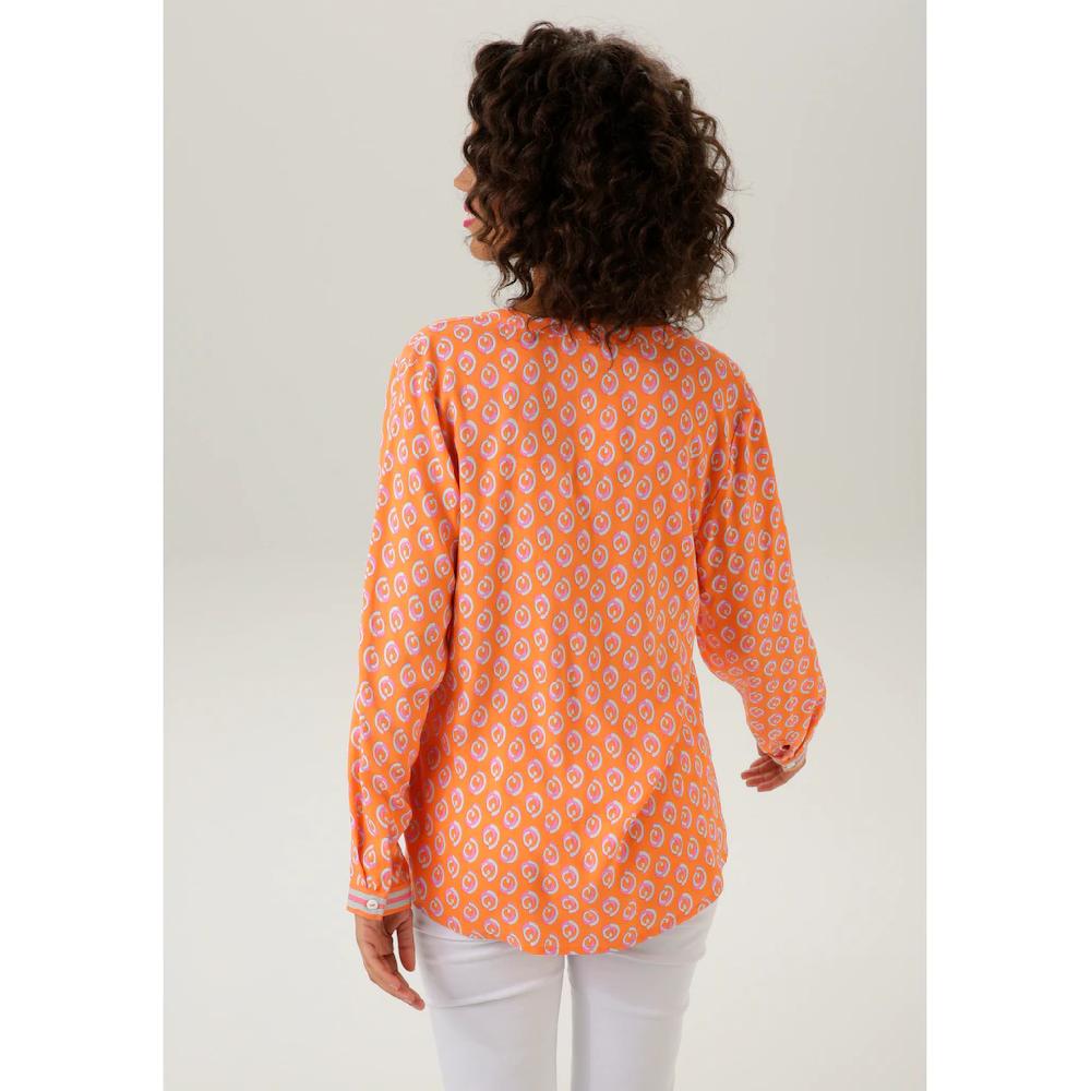 Aniston CASUAL Schlupfbluse mit extravagantem graphischem Druck Fabrikladen