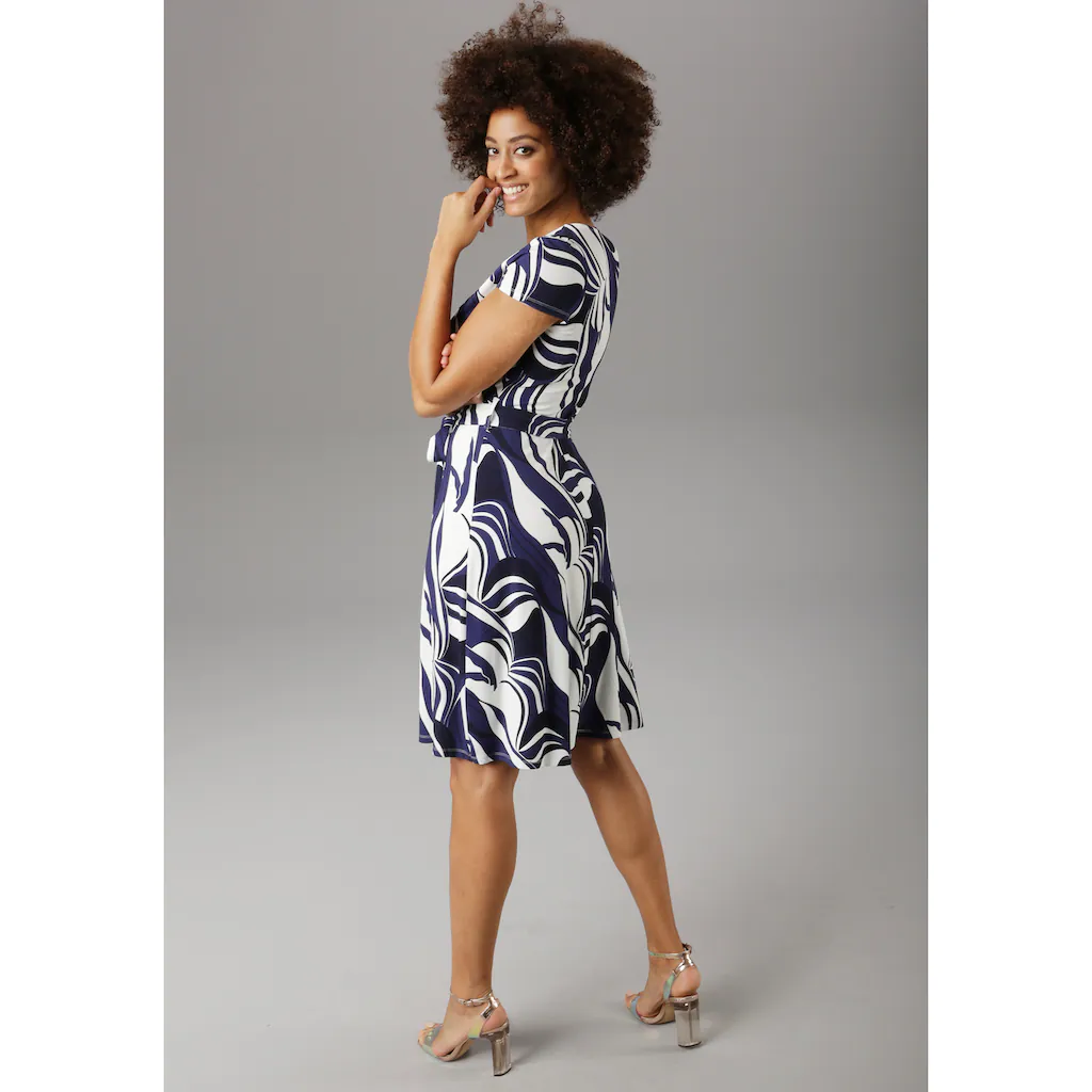 Aniston SELECTED Sommerkleid mit grafischem Druck Black Friday Preise