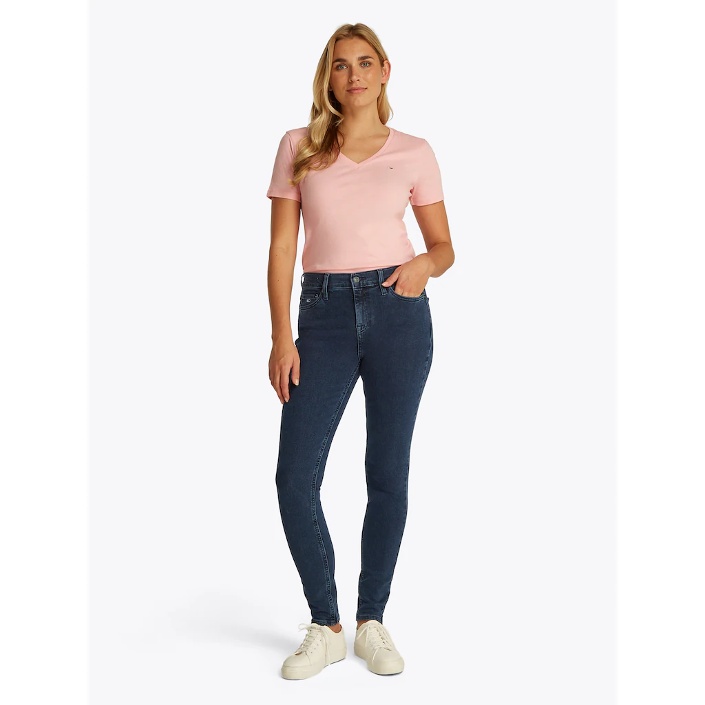 Tommy Jeans Skinny-fit-Jeans »Nora Mid Rise Skinny Fit« mit Waschung mit Logo-Badge 2025