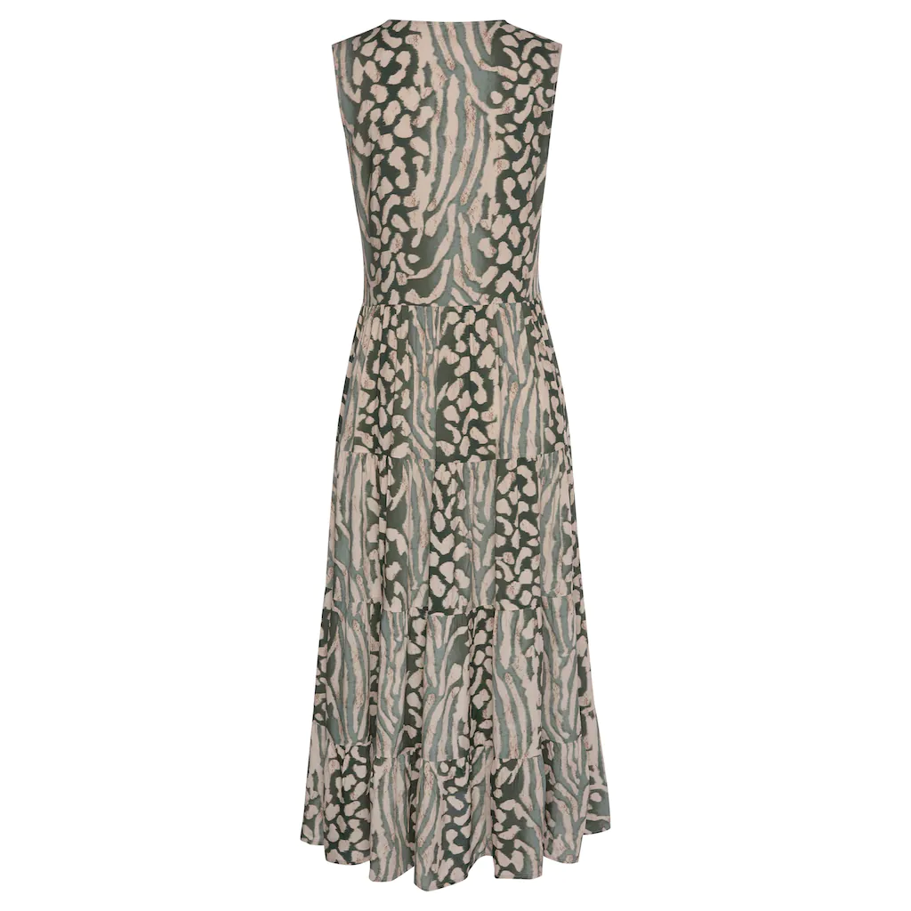 LASCANA Maxikleid mit Animalprint und Knopfleiste Sommerkleid Strandkleid Online