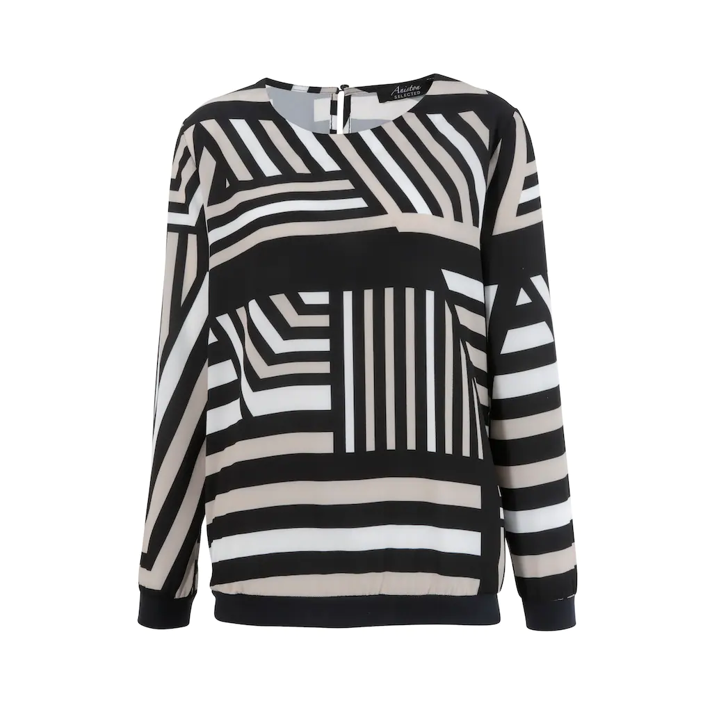 Aniston SELECTED Shirtbluse mit grafischem Muster Verkauf