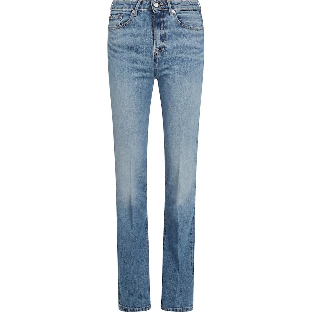 Tommy Hilfiger Bootcut-Jeans »Bootcut Regular Waist« mittlere normale Leibhöhe mit Bügelfalten mit Nieten Hotsell