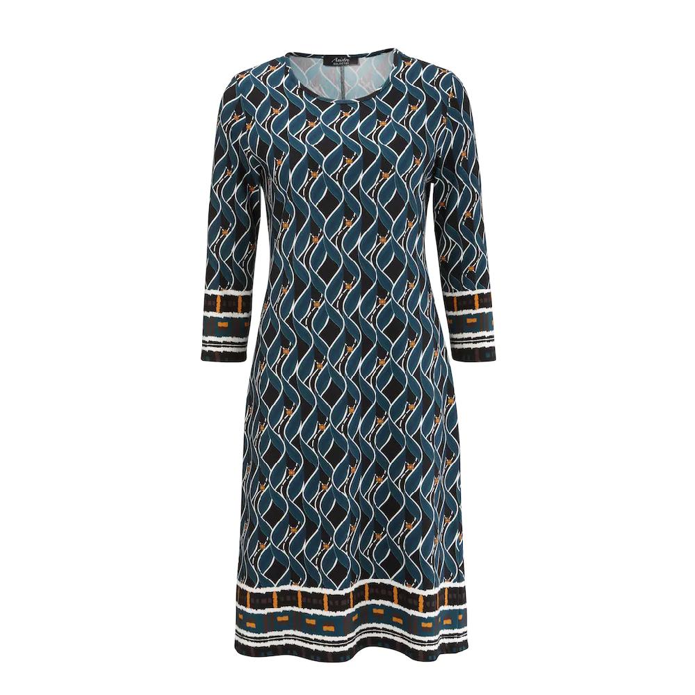 Aniston SELECTED Jerseykleid im Retro-Dessin im Angebot