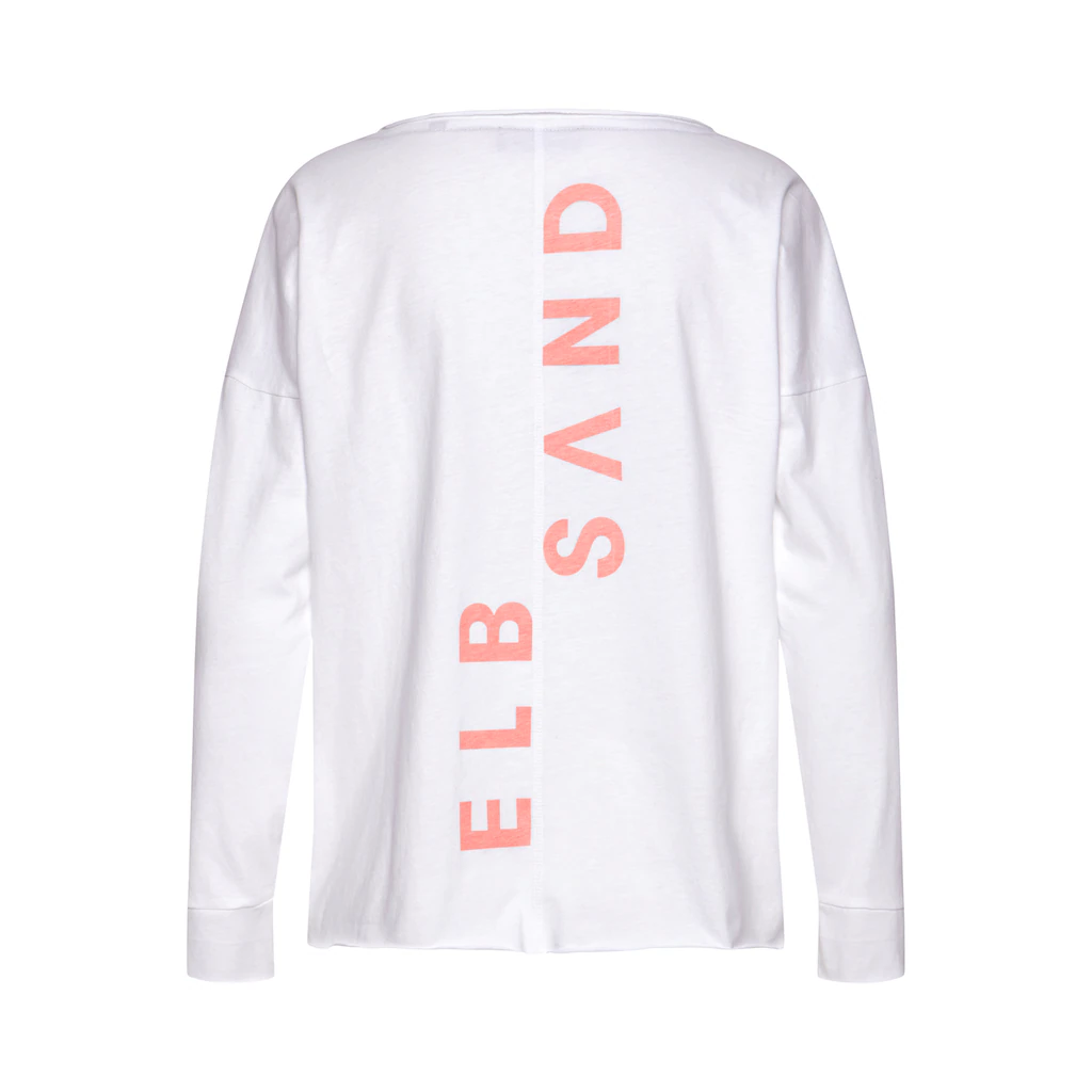Elbsand Langarmshirt »Raina« mit Logoprint hinten Longsleeve aus Baumwoll-Mix Rabatt