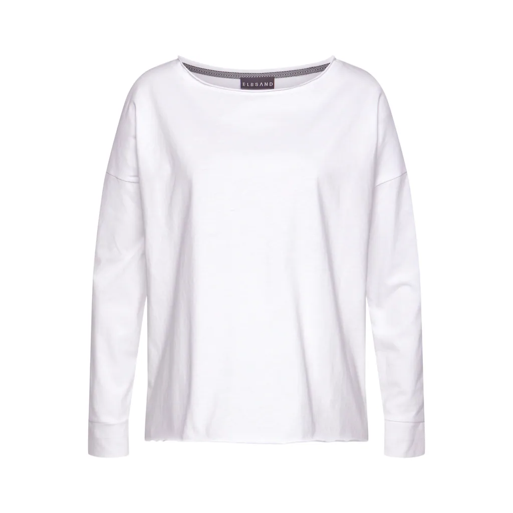 Elbsand Langarmshirt »Raina« mit Logoprint hinten Longsleeve aus Baumwoll-Mix Rabatt