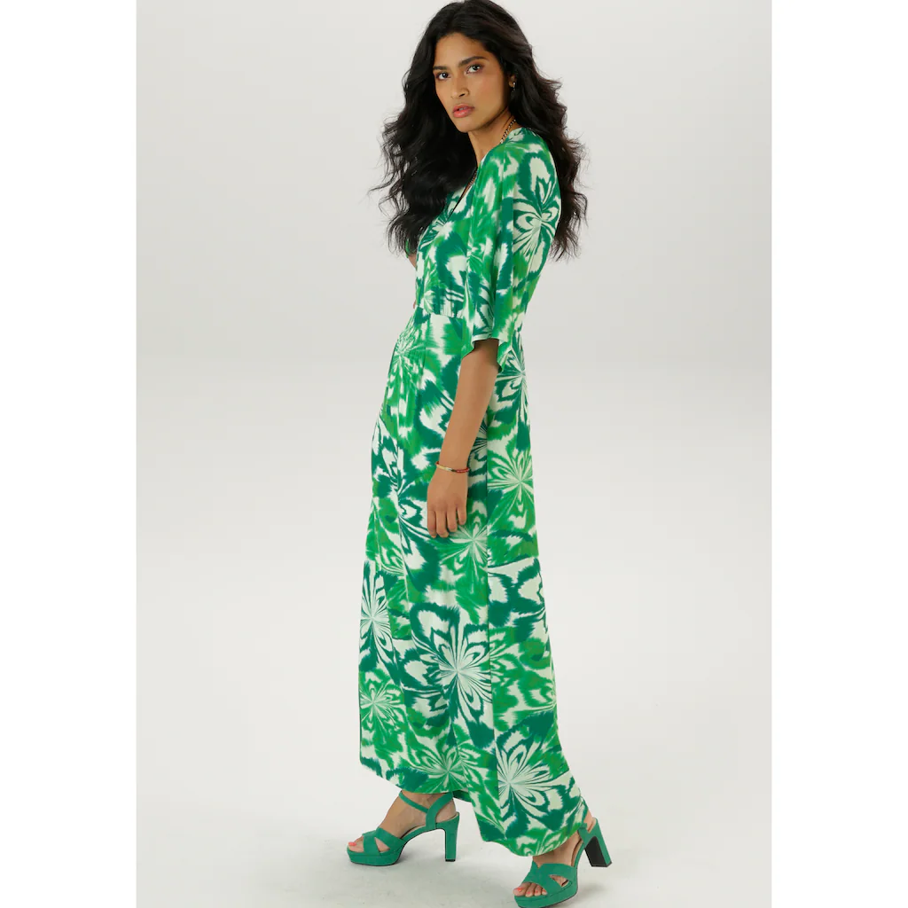 Aniston SELECTED Maxikleid mit weiten 3/4-langen Ärmeln - NEUE KOLLEKTION Saisonale Angebote