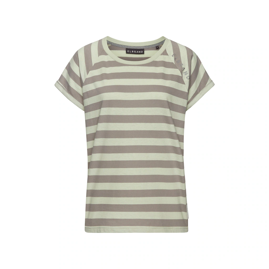 Elbsand T-Shirt »Calisa« mit Streifenmuster sportliches Kurzarmshirt aus Baumwoll-Mix Kauf eins, bekomm eins gratis