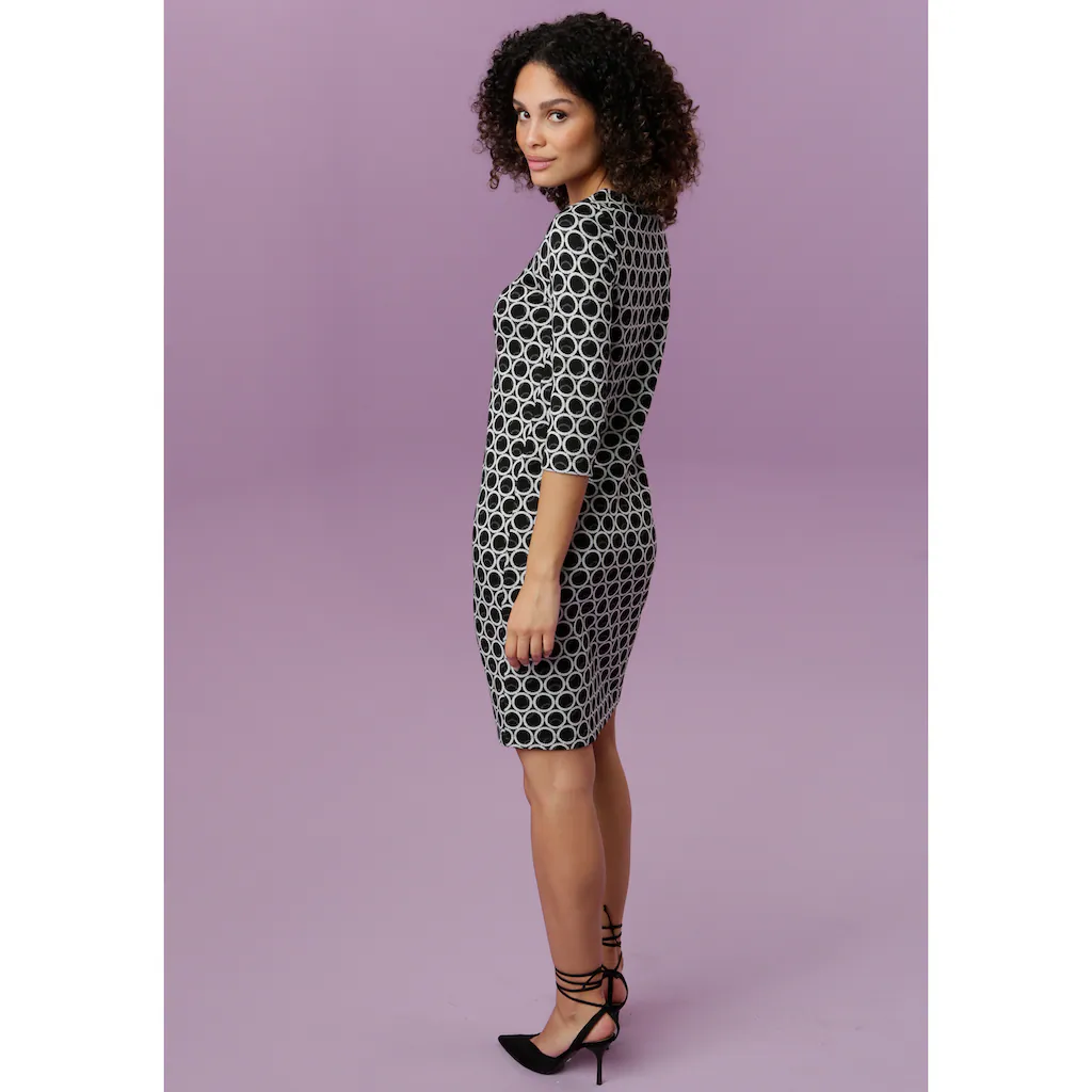 Aniston SELECTED Jerseykleid mit elegantem Kreis-Muster Riesige Ersparnisse