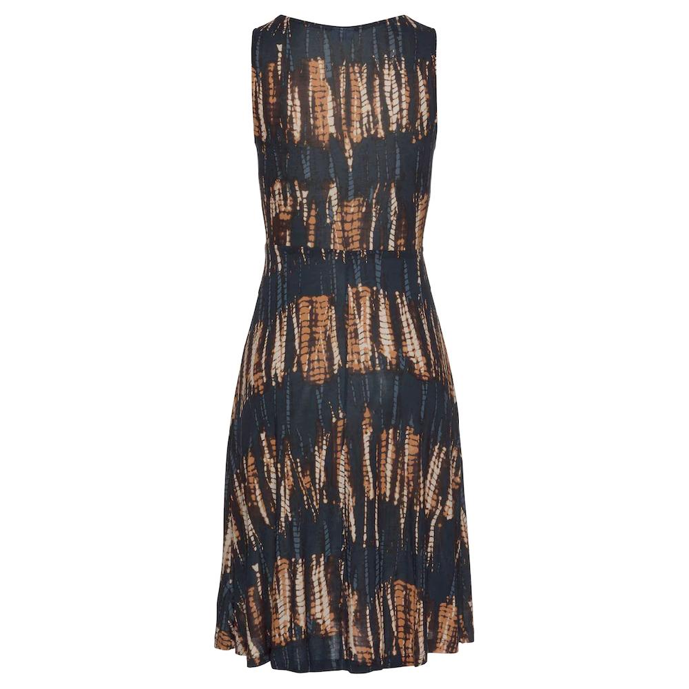 Buffalo Jerseykleid mit Alloverdruck und Bindeband Trägerkleid Strandkleid sommerlich Letzte 2 Tage