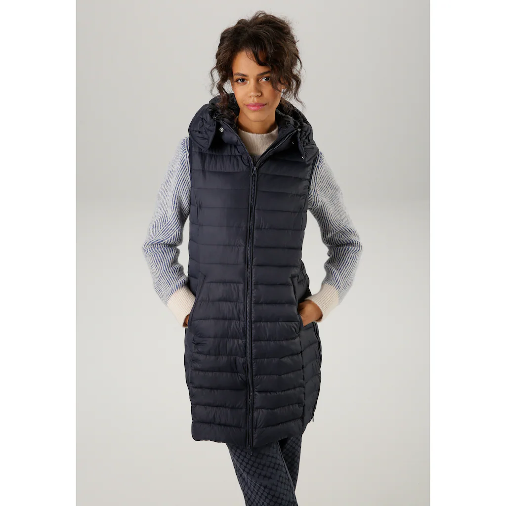 Aniston CASUAL Steppweste mit verstellbarer Kapuze Bis zu 60% Rabatt