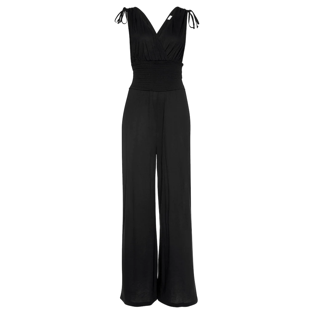 LASCANA Overall mit Bändern zum Raffen der Träger sommerlicher Jumpsuit Bis zu 65% Rabatt