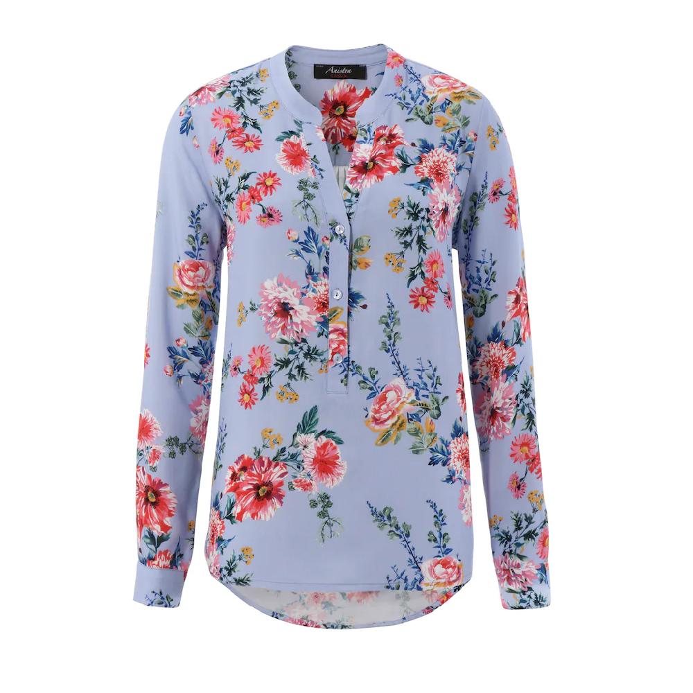 Aniston CASUAL Schlupfbluse mit farbenfrohem Blumendruck Nur noch ein Tag übrig