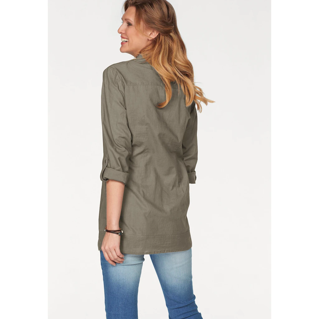 Aniston CASUAL Longbluse mit dekorativer Biesenverarbeitung Black Friday Preise