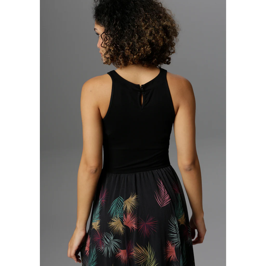 Aniston SELECTED Sommerkleid mit buntem Blätterdruck Online