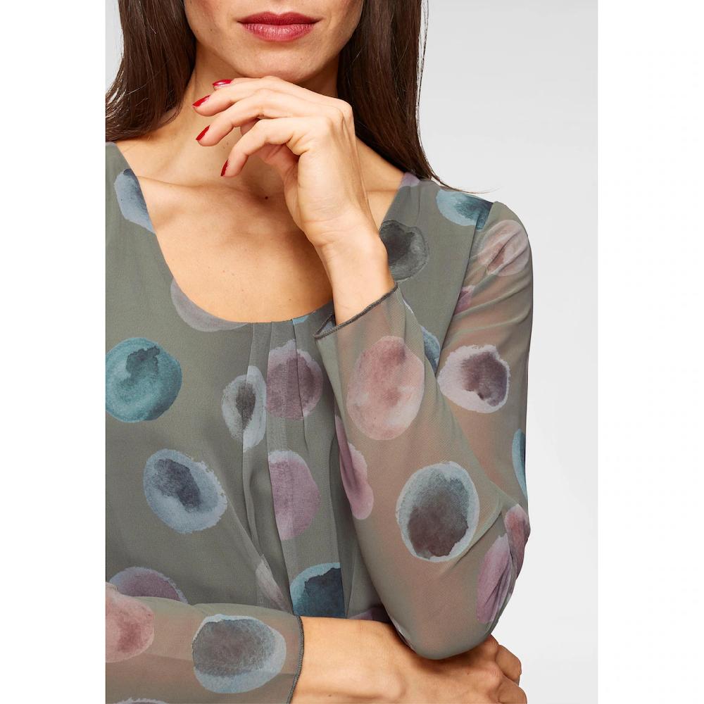 Aniston SELECTED Schlupfbluse mit blickdichtem Jerseyfutter Outlet