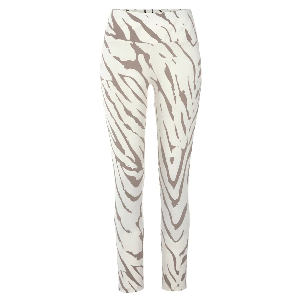 LASCANA Leggings mit Zebramuster und breitem Bund Loungewear Kostenloser Versand