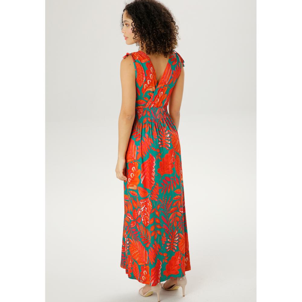 Aniston SELECTED Sommerkleid mit breiten Trägern zum Raffen Fabrik Onlineshop