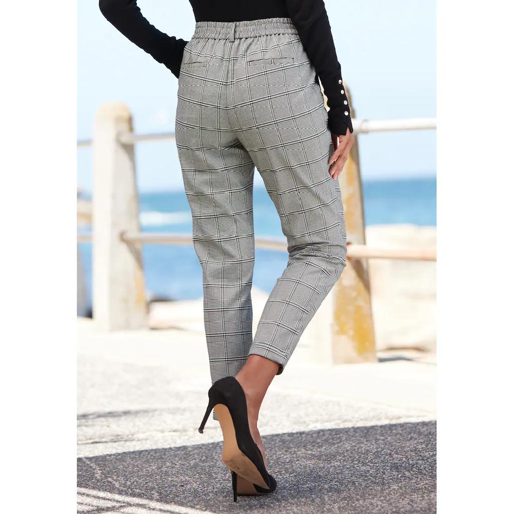 LASCANA Schlupfhose mit Gummibund hinten Stoffhose mit Taschen Business-Look Sonderangebot