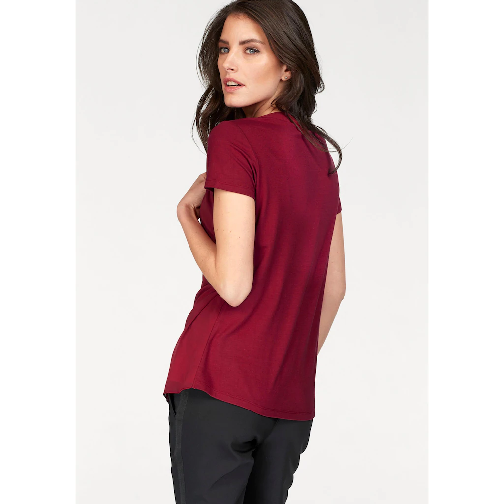 Aniston SELECTED Shirtbluse mit gedoppeltem Vorderteil Großer Ausverkauf