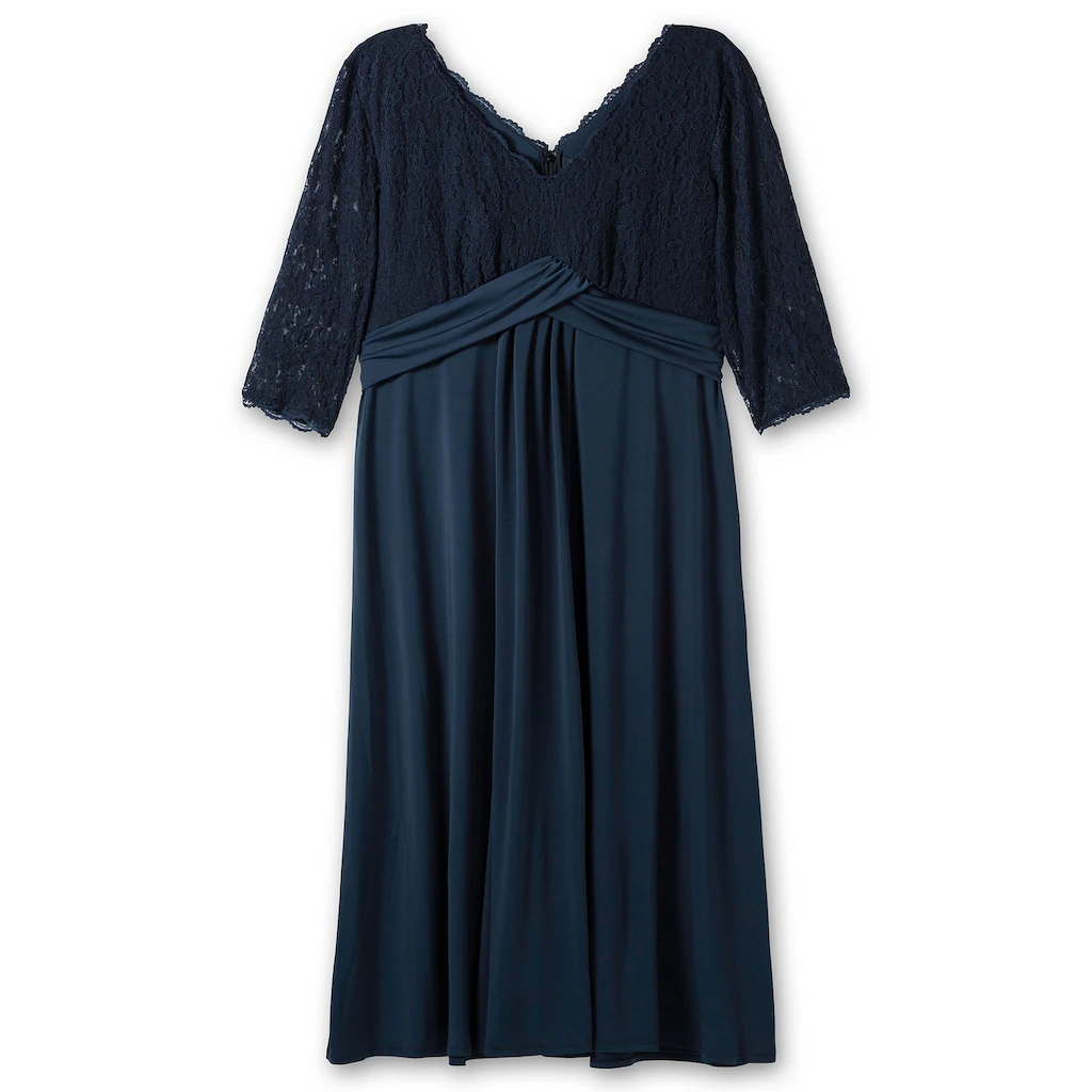 Sheego Abendkleid »Große Größen« mit Oberteil aus floraler Spitze Lagerräumung