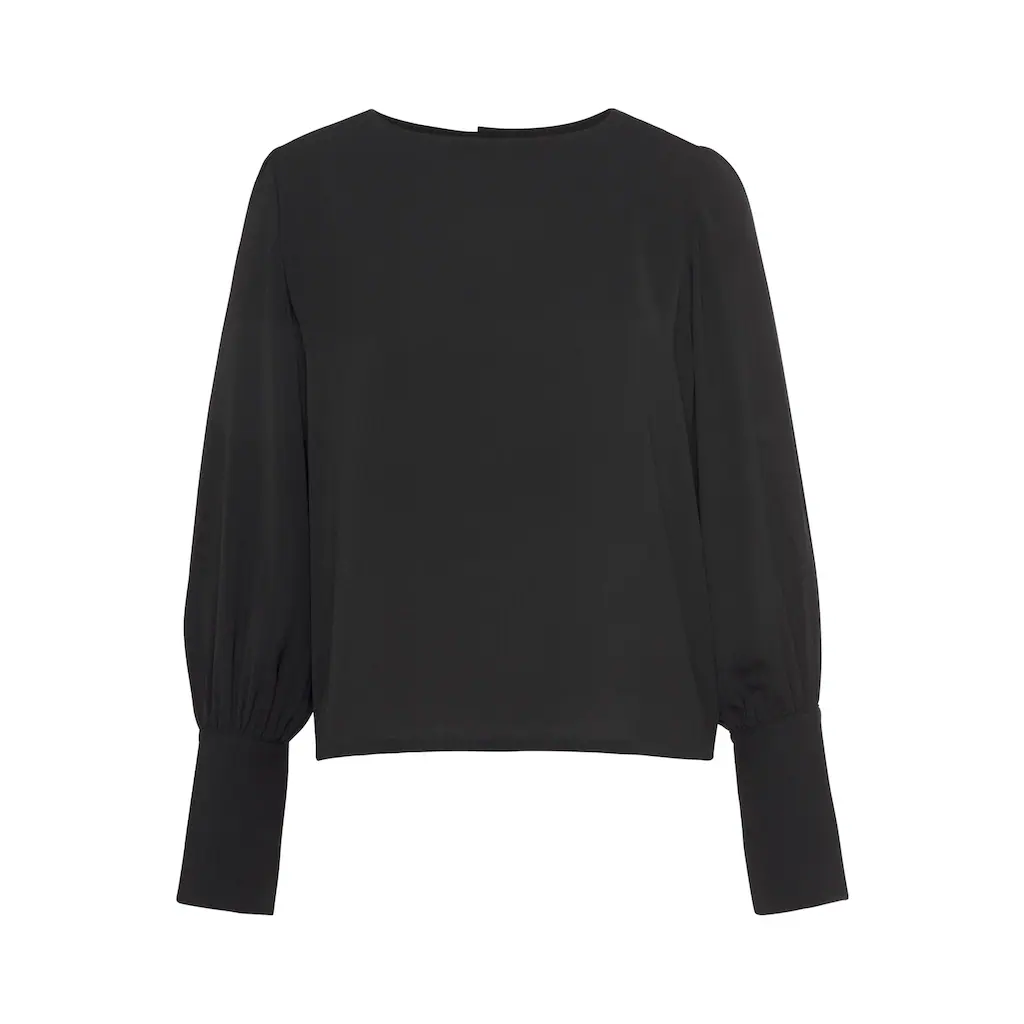 LASCANA Langarmbluse mit Knopfleiste hinten elegante Damenbluse Business-Look Zeitlich begrenztes Angebot