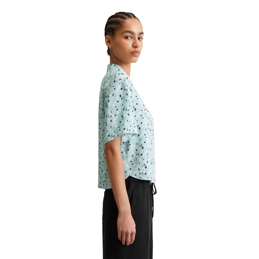 Marc O'Polo DENIM Kurzarmbluse »aus LENZING™ ECOVERO™« Sonderangebote