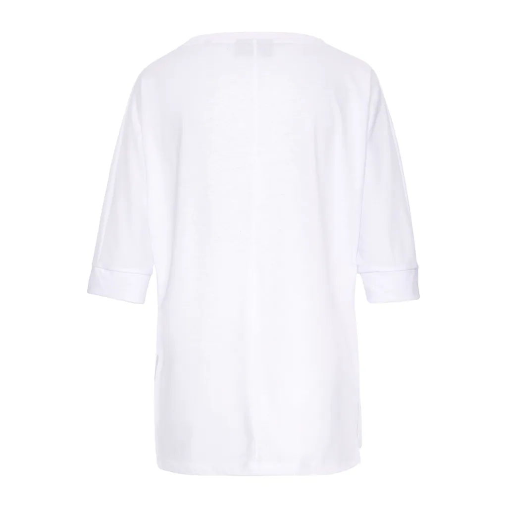 Elbsand Rundhals-Shirt »Iduna« mit Logoprint Baumwoll-Mix lockere Passform Wochenangebot