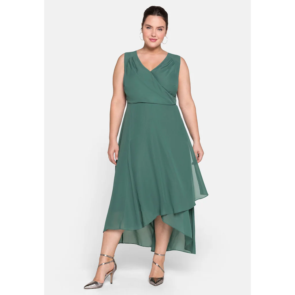 Sheego Abendkleid »Große Größen« in Wickeloptik Zeitbegrenzte Promotion