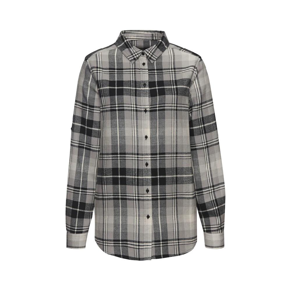 Buffalo Hemdbluse aus weichem Flanell mit Blusenkragen Flanellhemd Karobluse Bis zu 60% Rabatt