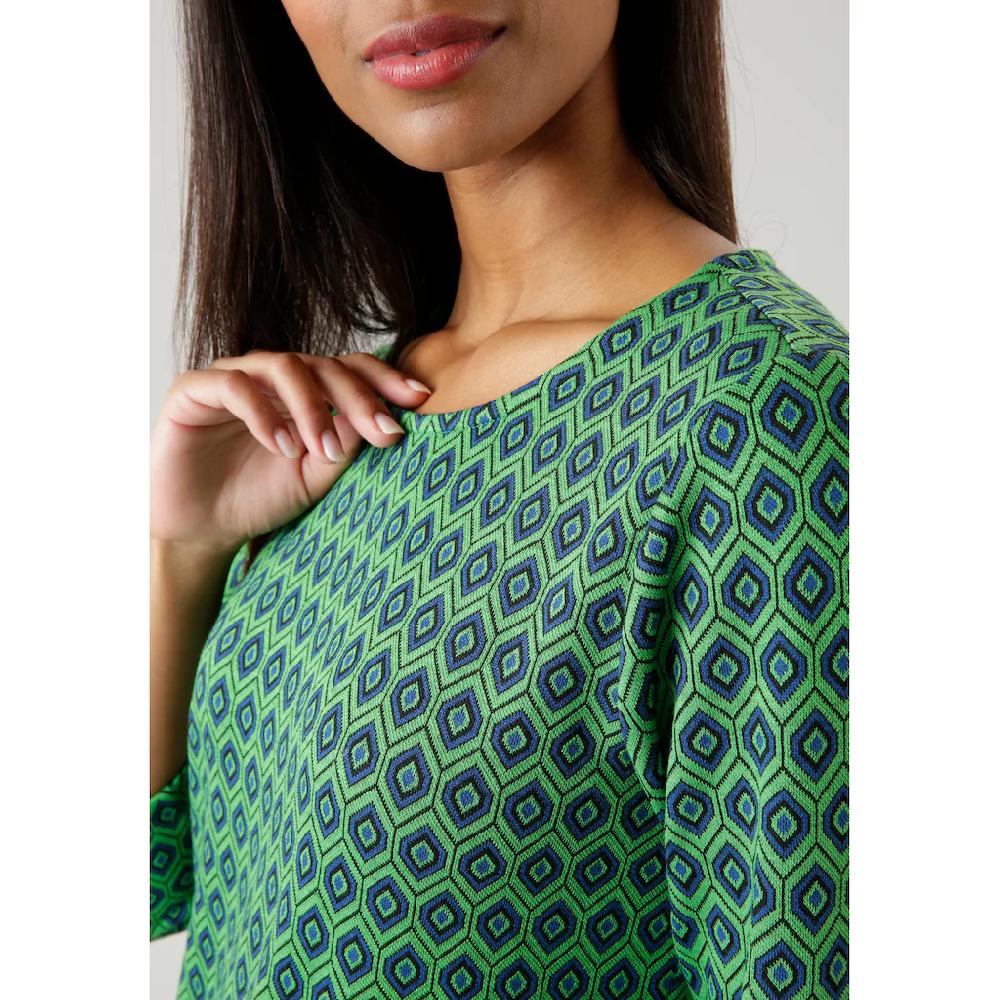 Aniston SELECTED Jerseykleid mit trendy Retromuster Vierteljährliche Förderung