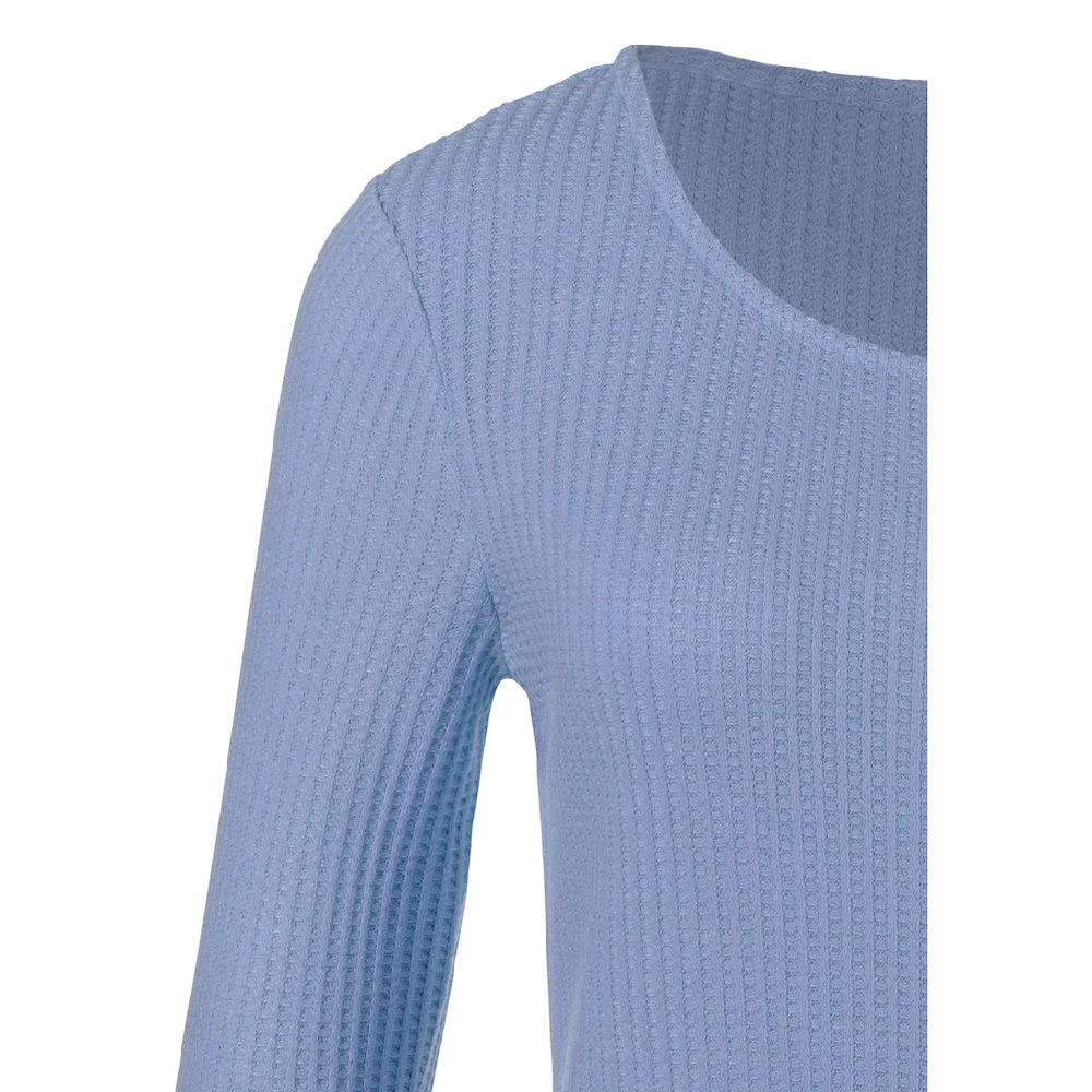 LASCANA Langarmshirt »in modischer Piqué-Optik« aus pflegeleichter Qualität mit Viskose Super Rabatt