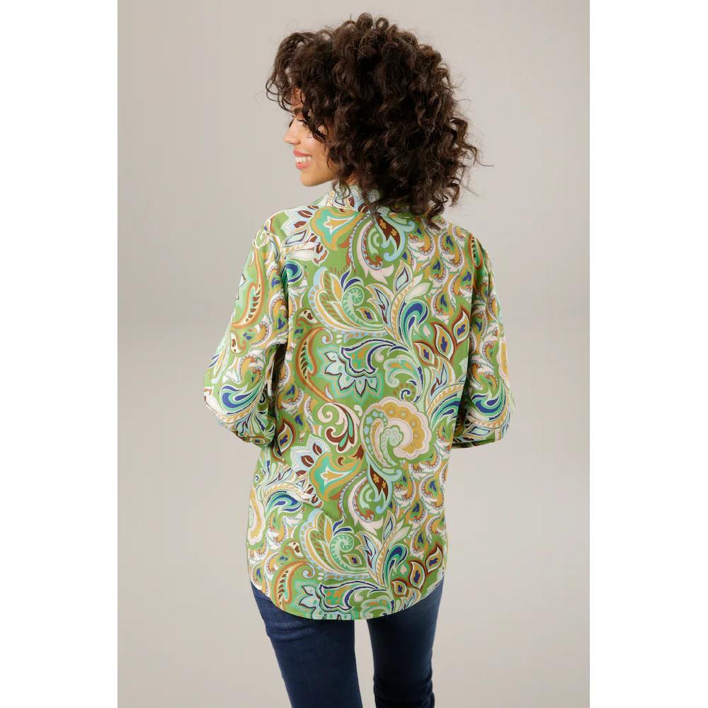 Aniston CASUAL Hemdbluse graphische Paisley-Muster - jedes Teil ein Unikat Riesige Rabatte