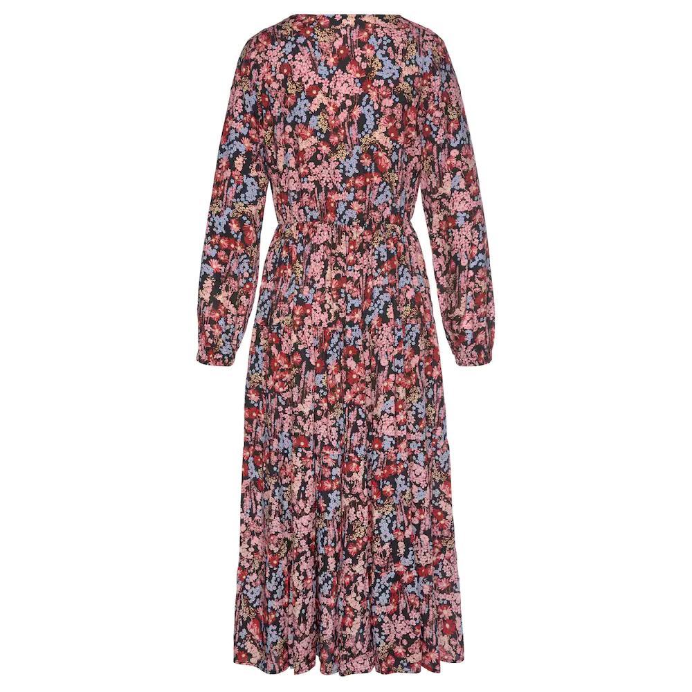 LASCANA Maxikleid mit Blümchenprint und V-Ausschnitt Sommerkleid Kostenloser Versand international