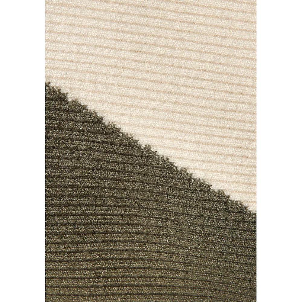 LASCANA Strickpullover mit Colorblock-Optik und leichten Fledermausärmeln Fabrikladen