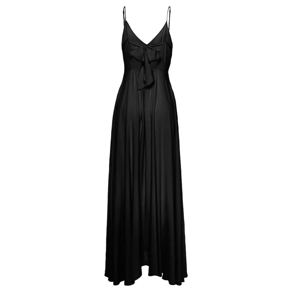 LASCANA Maxikleid aus gewebter Viskose Cut-Out am Rücken Sommerkleid im Angebot