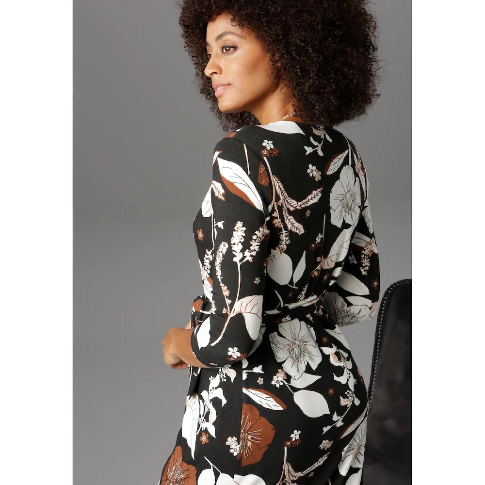 Aniston SELECTED Jerseykleid in femininer Wickel-Optik Fabrikverkauf