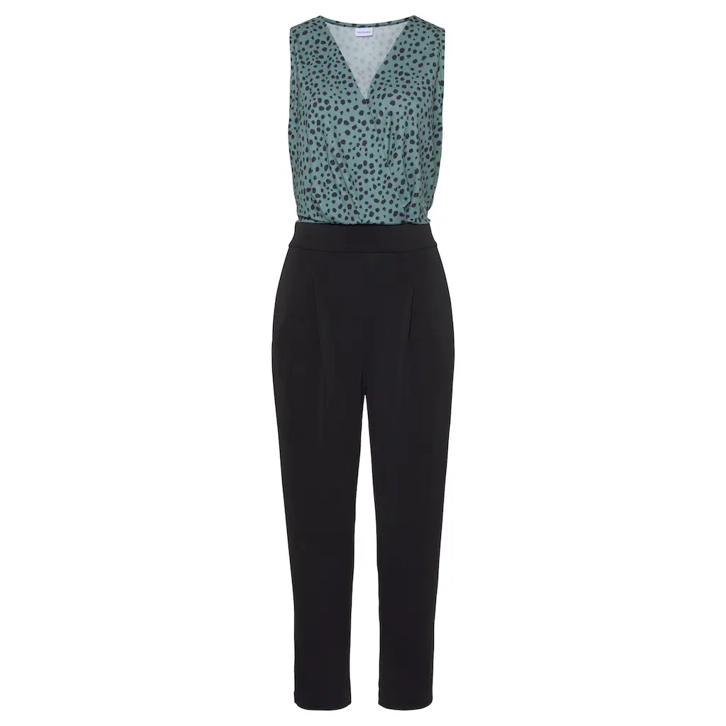 LASCANA Overall mit überlappendem Oberteil eleganter Jumpsuit Business-Look Meist gekauft