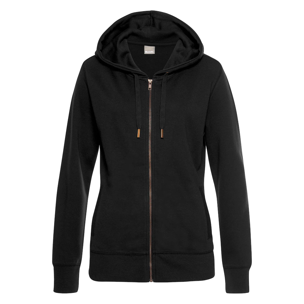 Bench. Loungewear Sweatjacke mit Taschen und Zipper Loungeanzug Flash Sale