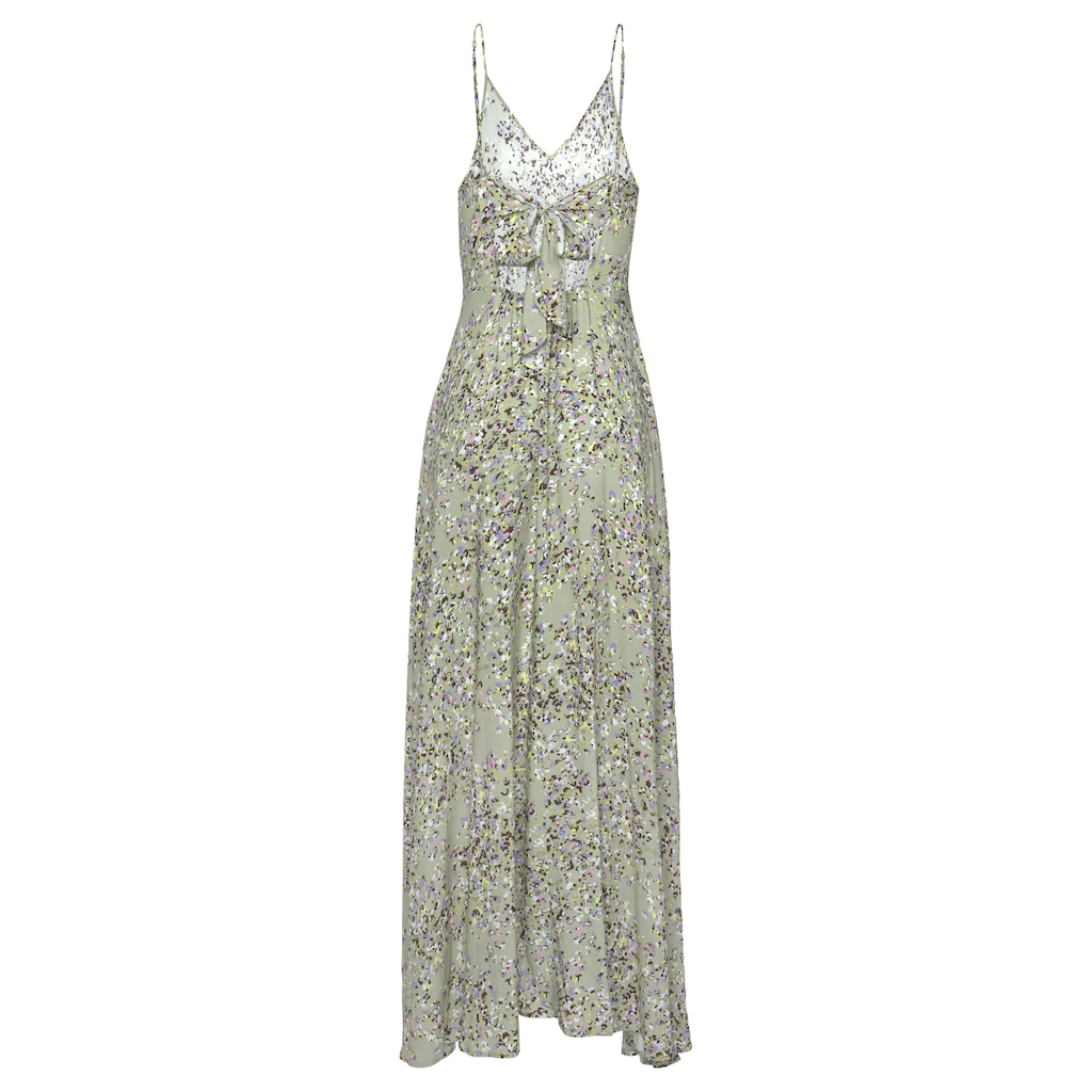 LASCANA Maxikleid aus gewebter Viskose Cut-Out am Rücken Chiffon-Qualität Sommerkleid Begrenztes Angebot