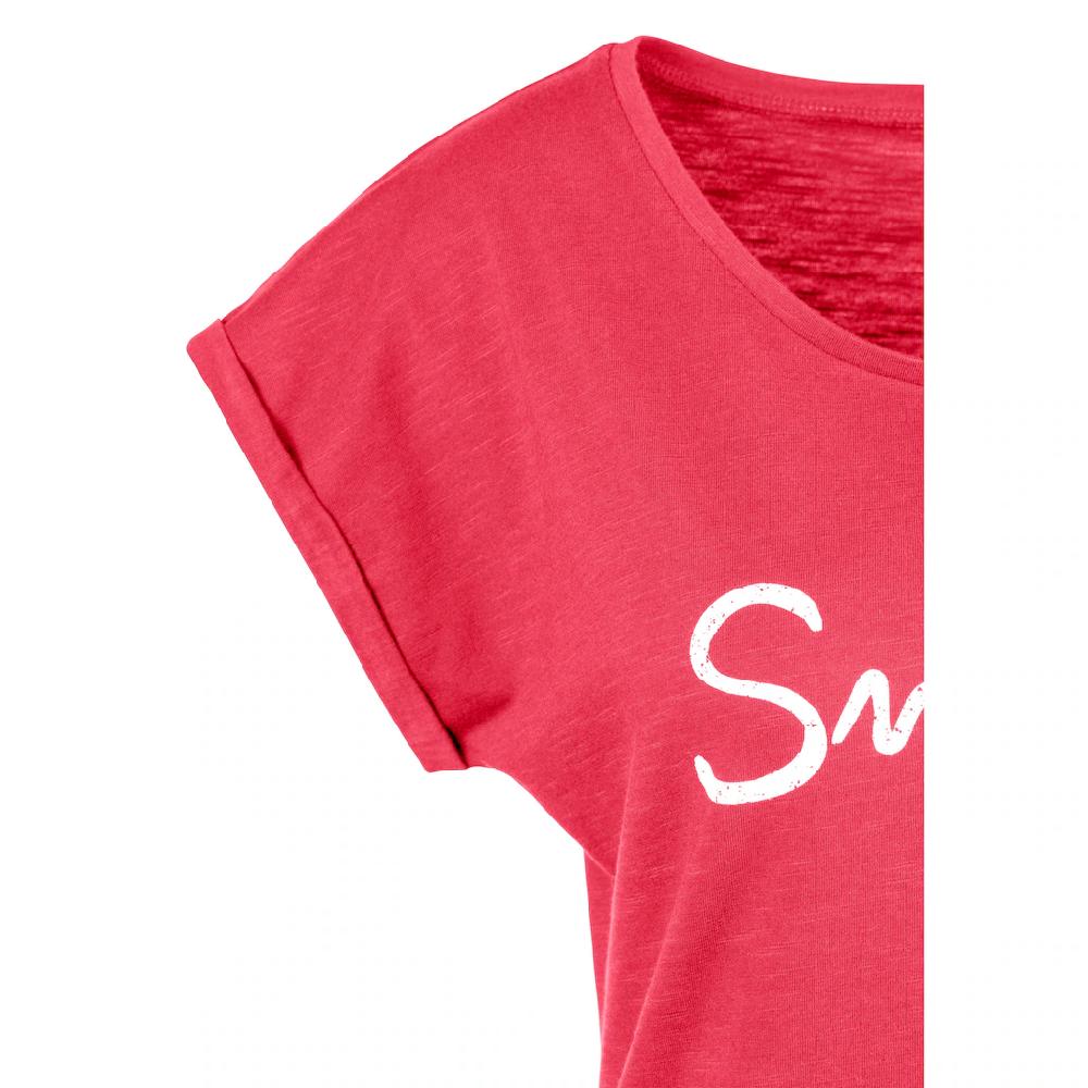 Beachtime T-Shirt »mit Frontdruck "Smile"« aus weicher Baumwoll-Qualität Exklusivangebot