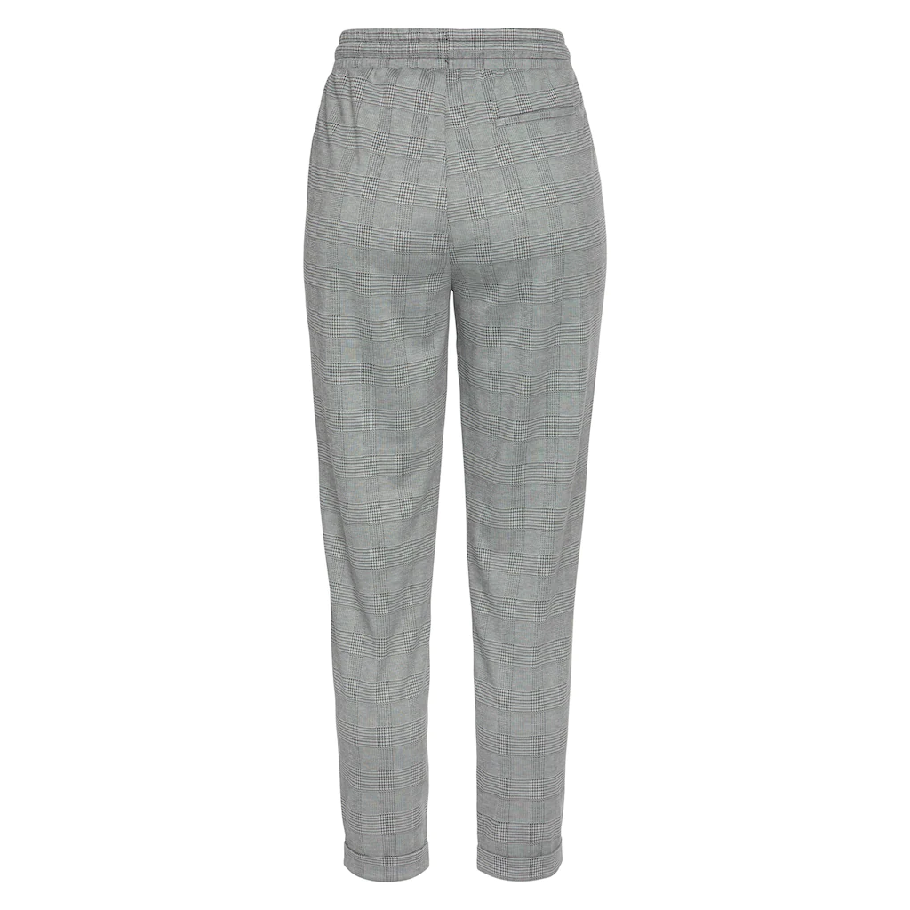 Vivance Jogger Pants mit Karomuster und seitlichen Taschen Karohose Vatertagsangebot